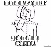 против нас 100 тел? действуй как обычно...