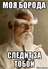 моя борода следит за тобой