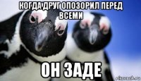 когда друг опозорил перед всеми он заде