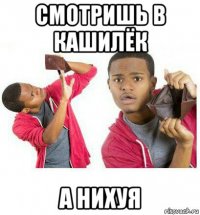 смотришь в кашилёк а нихуя