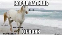 когда валишь от вояк