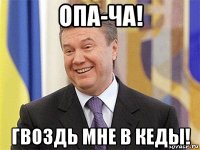 опа-ча! гвоздь мне в кеды!