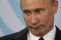 Создать мем Путин качает с Рутрекера