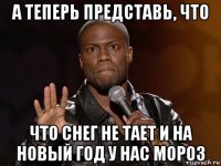 а теперь представь, что что снег не тает и на новый год у нас мороз