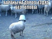 бараны на дороге ездят без головы 