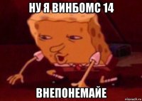 ну я винбомс 14 внепонемайе