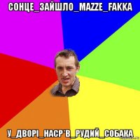 сонце_зайшло_маzze_fakka у_дворі_наср*в_рудий_собака