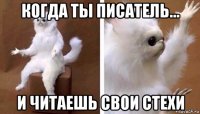 когда ты писатель... и читаешь свои стехи