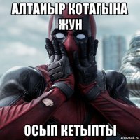 алтаиыр котагына жун осып кетыпты