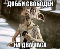 добби свободен на два часа