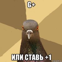 g+ или ставь +1