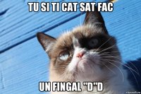 tu si ti cat sat fac un fingal "d"d