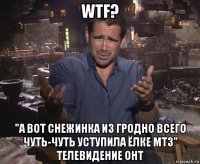 wtf? "а вот снежинка из гродно всего чуть-чуть уступила ёлке мтз" телевидение онт