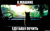в машине еду бабу лечить