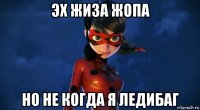 эх жиза жопа но не когда я ледибаг