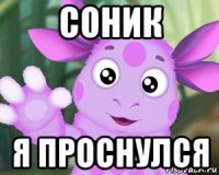 соник я проснулся