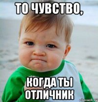 то чувство, когда ты отличник