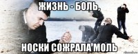 жизнь - боль, носки сожрала моль