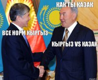 Как ты Казак Все норм кыргыз КыРгЫз vs КаЗаК