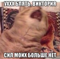 уххх блять, виктория сил моих больше нет