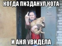 когда пизданул кота и аня увидела
