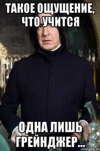 такое ощущение, что учится одна лишь грейнджер...