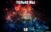 только мы 5в