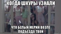 когда шкуры узнали что белый мерин возле подъезда твой