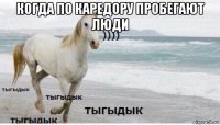 когда по каредору пробегают люди 