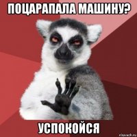 поцарапала машину? успокойся