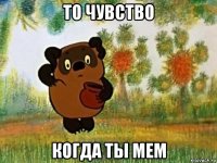 то чувство когда ты мем