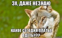 эх, даже незнаю какое сегодня платье одеть???