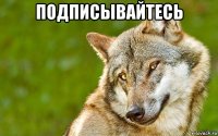 подписывайтесь 