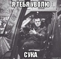 я тебя уволю сука