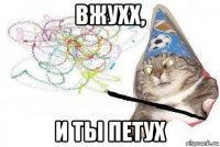 вжухх, и ты петух