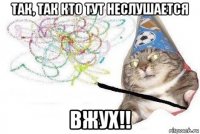 так, так кто тут неслушается вжух!!