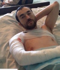 Создать мем Ерофеев в койке