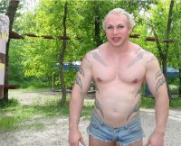 Создать мем Качок фрик