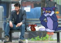 Создать мем Том и джерри
