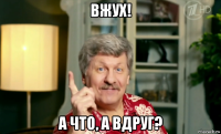 вжух! а что, а вдруг?