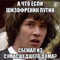 а что если шизофреник путин сбежал из сумасшедшего дома?