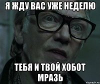 я жду вас уже неделю тебя и твой хобот мразь