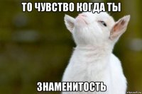 то чувство когда ты знаменитость