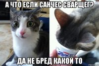 а что если санчес сварщег? да не бред какой то