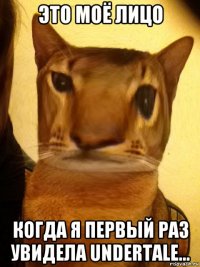это моё лицо когда я первый раз увидела undertale…