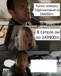 Купил семерку 32gb матовый за 346000тг. В сателе он по 249900тг. 