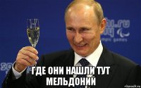  где они нашли тут мельдоний