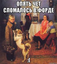 опять чет сломалось в форде :(