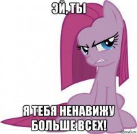 эй, ты я тебя ненавижу больше всех!