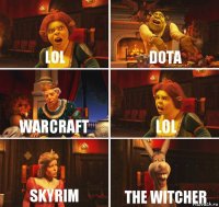 LoL Dota Warcraft LoL Skyrim The Witcher